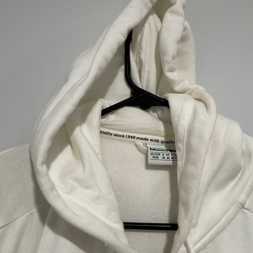 PUMA White Hoodie Jacket Size M - Picture 5 of 8